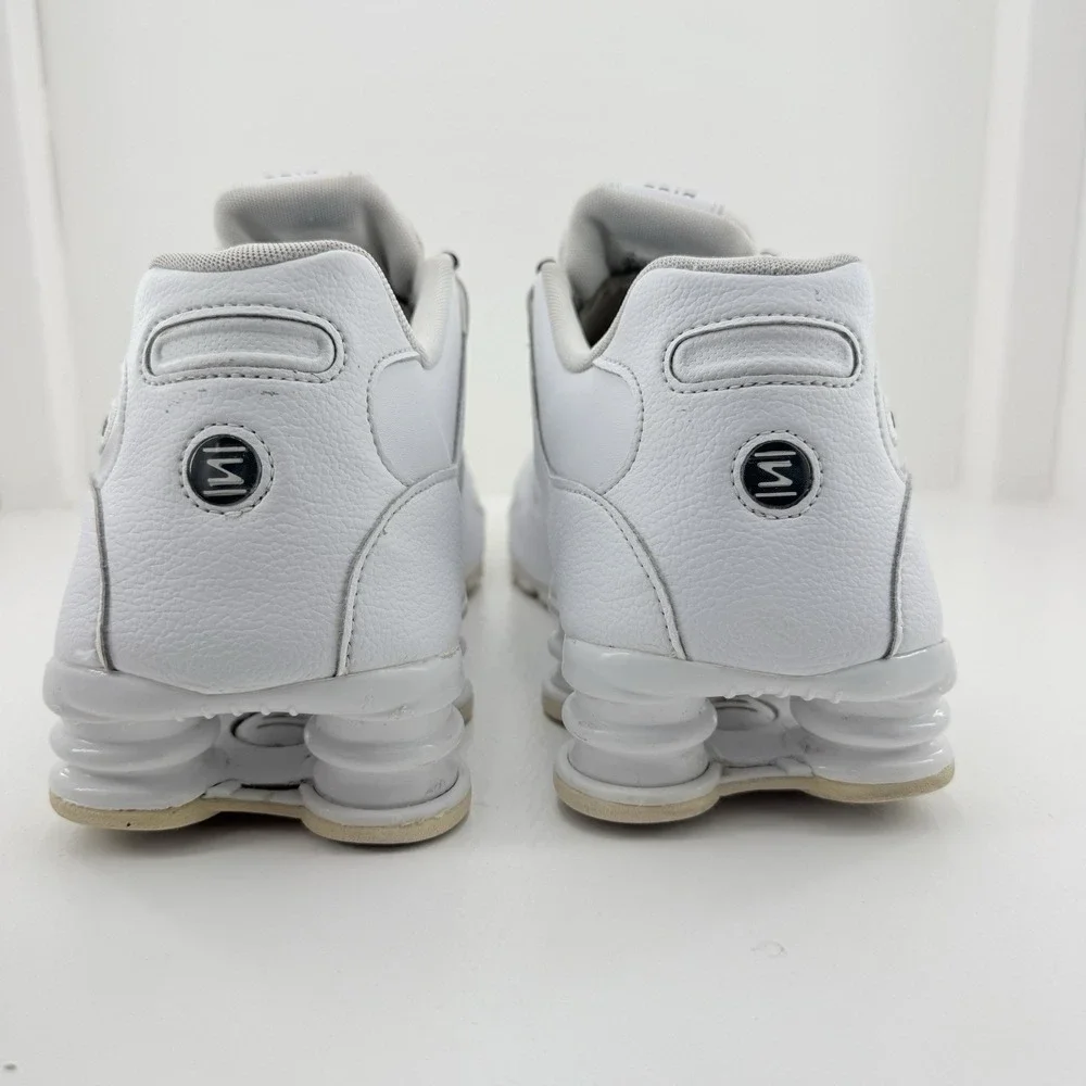 Nike Shox NZ Running Gym Training Sneakers White Black 501524-106 Men's Size 13